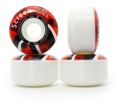 Roda Screen 52mm 99a Street Red - 4 Rodas Skate