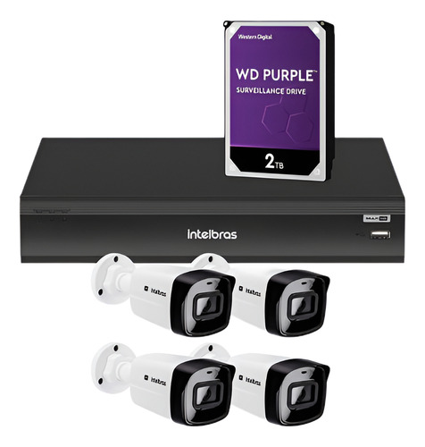 Dvr Intelbras Imhdx 3116 Hd 2tb Camera Vipc 1230 B Full Hd