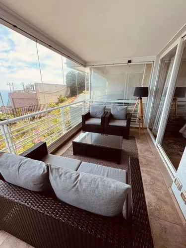 Arriendo Depto Marzo-dic 2 Dorm. Vista Al Mar Av. Borgoño