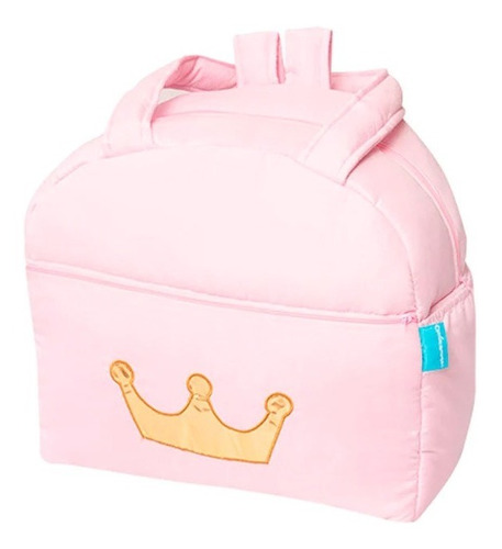 Pañalera Para Bebe Bolsa O Back Pack Baby Princesita Amplia Color Rosa Diseño de la tela Liso