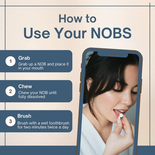 Pasta De Dientes En Tabletas Biöm Nobs Nano Hydroxyapatite 3