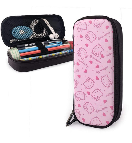 Estuche Rosa, Bolígrafo De Maquillaje Hello Kitty Head, Tama