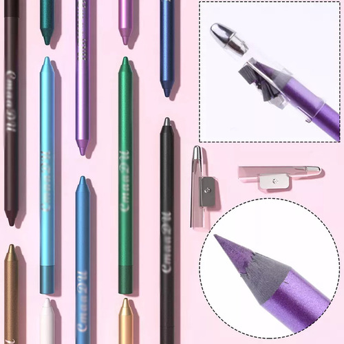 Z Set De Sombras De Ojos Con Delineador De Ojos De 12