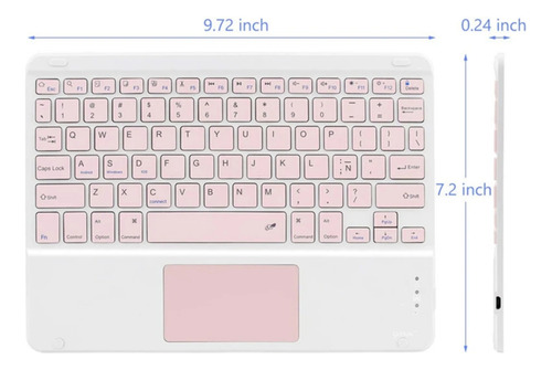 Carcasa Funda Con Teclado Touchpad Para iPad 10.2 7/8/9 Gen