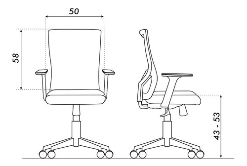 Imagen 5 de 8 de Silla Ejecutiva Línea Mika - Ergonómica Y Resistente