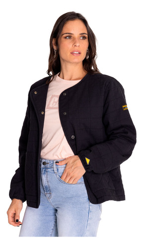Campera Caterpillar Heritage Uniform Lig Pitch Black - Dama