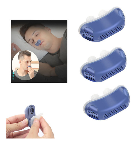 Dispositivo Eletrônico De Ronco Micro Cpap Para Apneia 3 Pçs