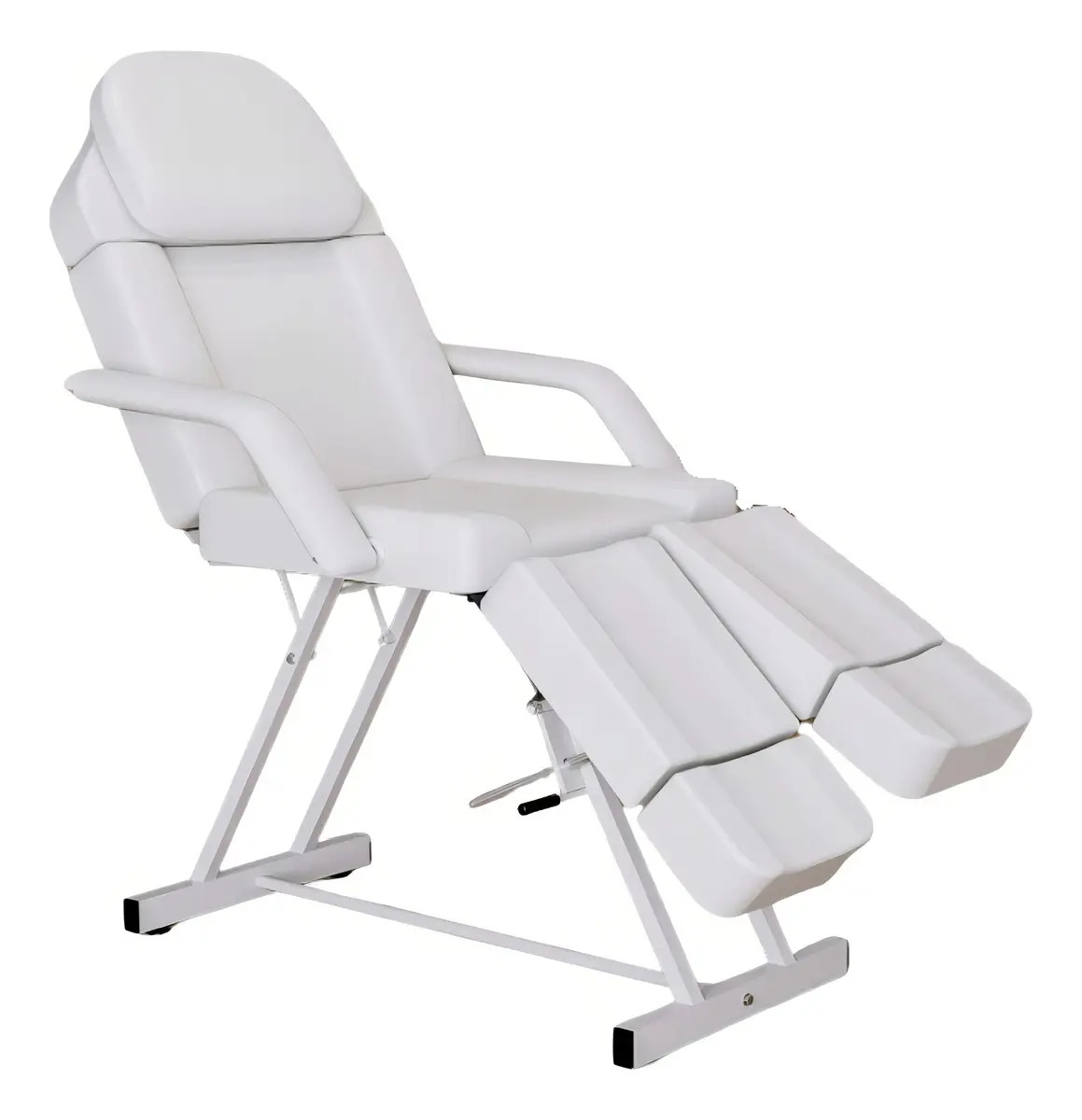 Silla Para Faciales Con Movilidad Cama Masaje Reclinable Spa Color Blanco