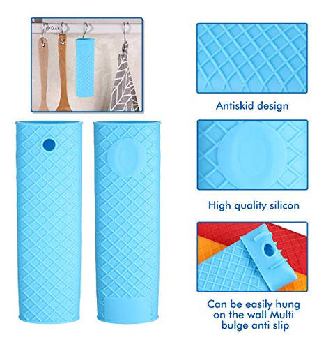 Soporte De Silicona Con Mango Caliente, 5 Piezas, Funda De G