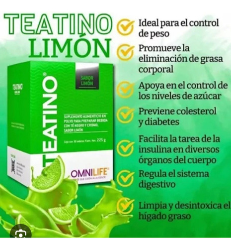 Teatino Limon Quemagrasas 30 Tomas Limón
