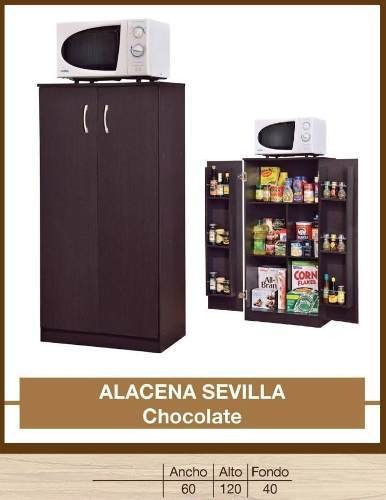 Alacena Sevilla Chocolate - Chocolate Këssa Muebles