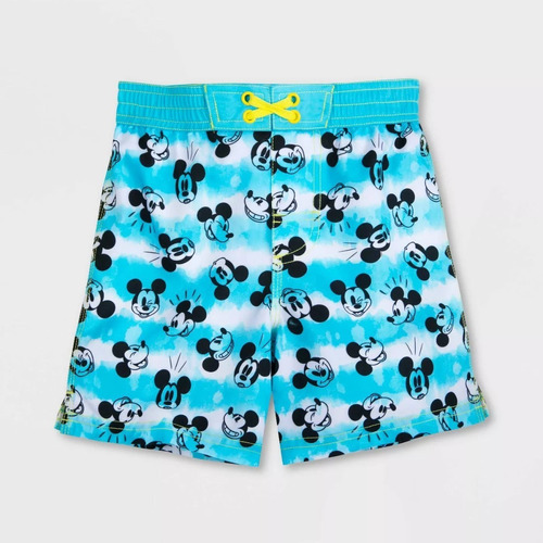 Short De Natacion Mickey Mouse De Disney  Para Niños