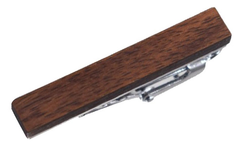 Modern Wood Tie Clip In Stylish Copper Design