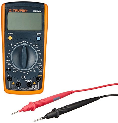 Tester Multímetro Digital Medidor Temperatura Truper 10402