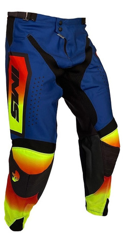 Calça Ims Sprint Slim Azul-petróleo Motocross Promoção