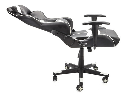 Imagen 2 de 7 de Silla Gamer Imback De Escritorio Ergonomica Reclinable Ajustable Giratoria Blanca Y Negra