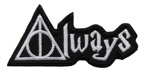 Parche Bordado Harry Potter Always, Logos Harry Potter Borda