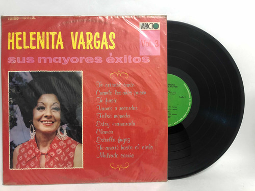 Helenita Vargas Y Sus Mayores Éxitos Vol.3 Vinilo Lp