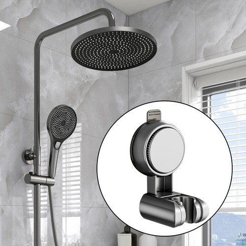 Soporte De Ducha De Pared Para Varilla De Ducha Gris
