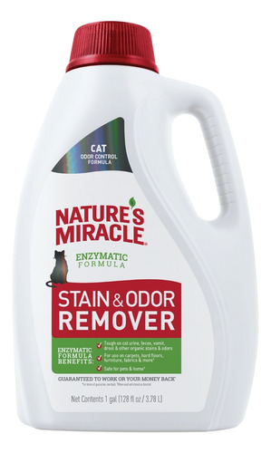 Nature's Miracle Eliminador De Manchas Y Olores Para Gatos,.