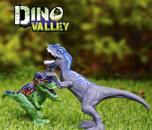 Dinossauro Dino Valley Coleção 5 Dinotracker Chap Mei Cor Marrom