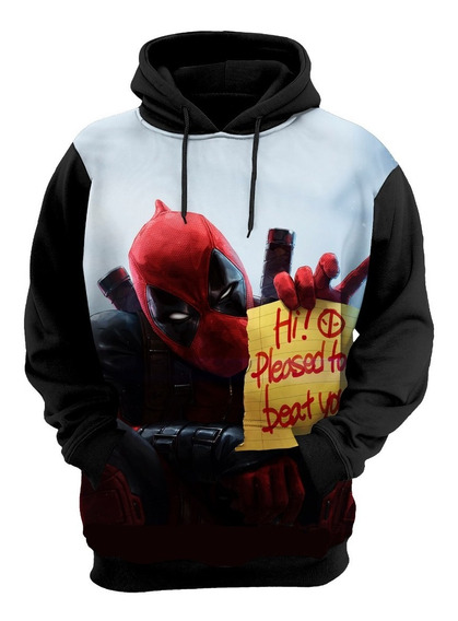 blusa de frio deadpool