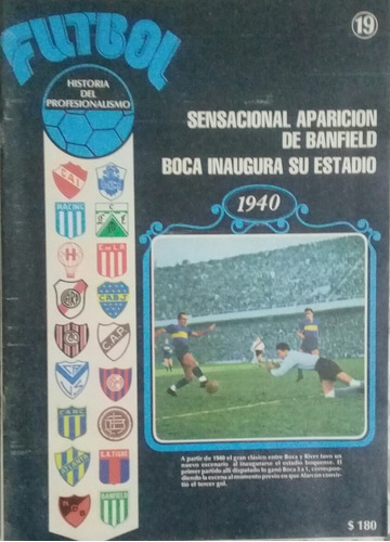 Historia Del Profesionalismo 19 Lamina Boca Campeon 1940