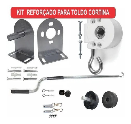 Imagem 5 de 7 de Kit Toldo Cortina Retrátil 3,01m/2,93m Largura X 230 Altura