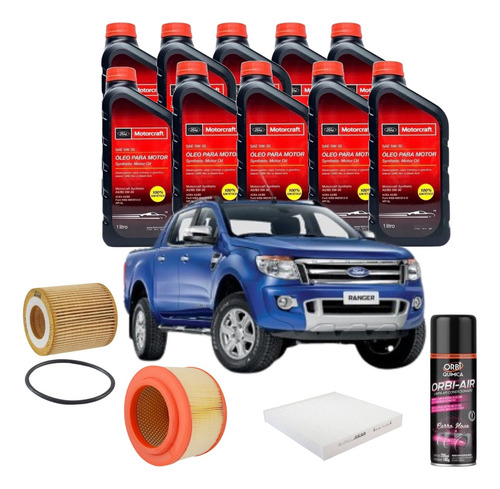 Kit Revisão 5w30 Ranger 2.2 E 3.2 2016 2017 2018 2019 2020