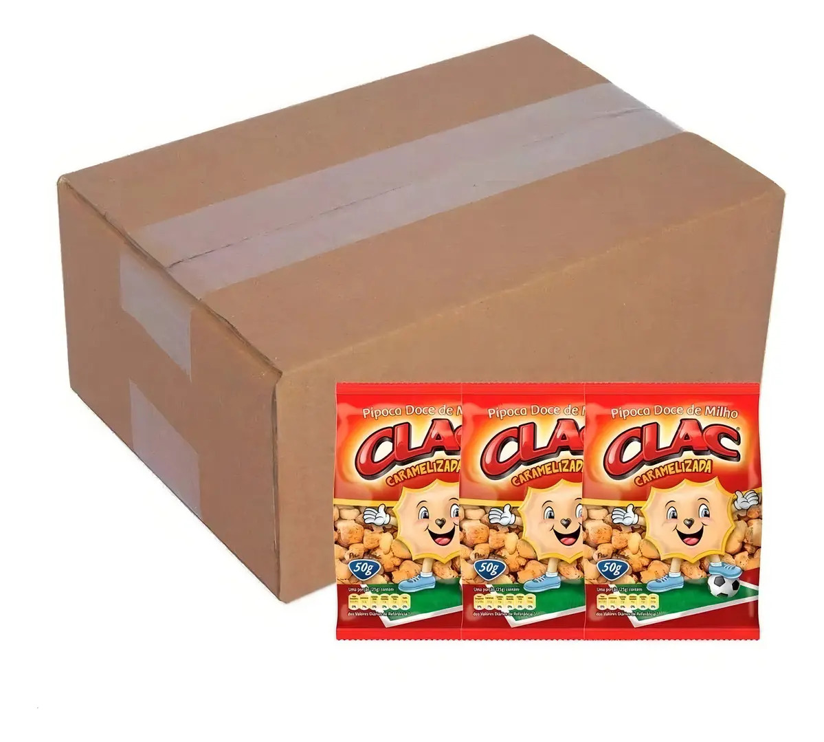 Pipoca Caramelizada Clac C/10 De 100g