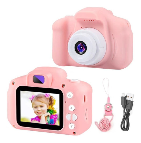 Cámara Digital Para Niños Rosa Y Azul 720p Garantizada