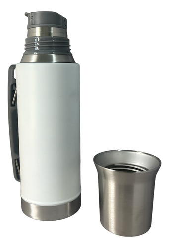 Termo Comet Tapa Mate 1lt Blanco Con Bombilla De Regalo