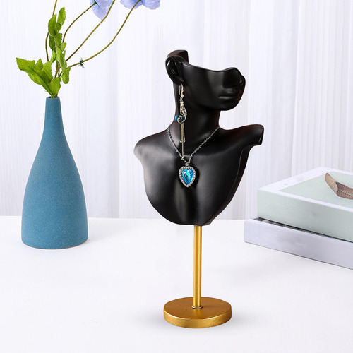 Collar Pendientes Busto Display Stand Cadena Modelo De