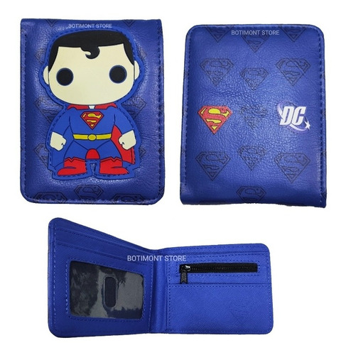 Billeteras Superman, Dc Super Héroes, Varios Diseños.