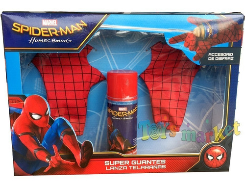 Imagen 4 de 7 de Guantes Lanza Tela Araña De Marvel Spider Man Hombre Disfraz