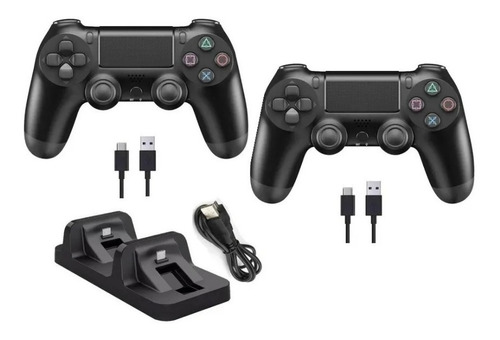 Pack Cargador Dual + 2 Controles Ps4 Mando /ofertas Claras