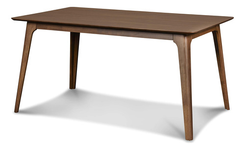 Mesa De Comedor Oscar Mid Century Moderna De Nogal