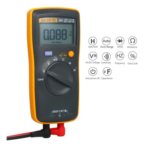 Fluke F101 - Multímetro Portátil Digital (tamaño De Palma)