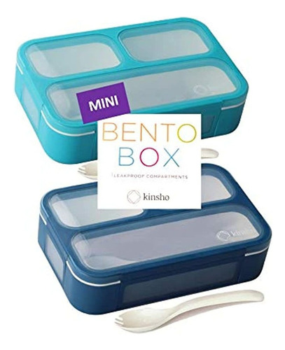 Mini Cajas De Almuerzo Y Merienda Bento-box Set De 2 | Co