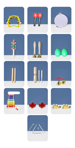 Juego De 20 Instrumentos Musicales Para Niños, Instrumentos