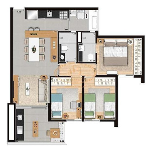 Apartamento Com 3 Dormitório(s) Localizado(a) No Bairro Perdizes Em São Paulo / São Paulo - 2973:906124