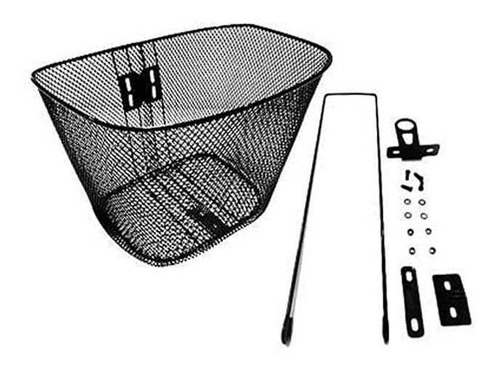 Cesta De Bicicleta Aro 26 Grande Com Suporte E Haste