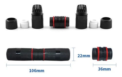 Acoplador Rj45 Empalmes Conector Exterior Impermeable  Ip67