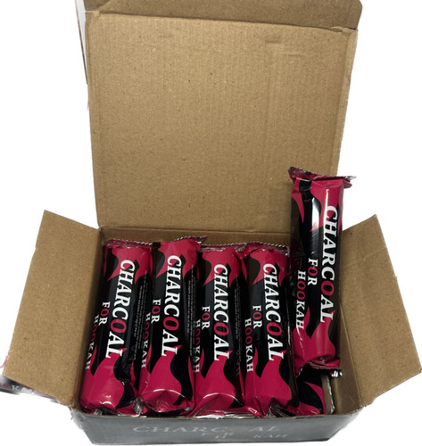 Carbón Charcoal Para Shisha Hookah Narguile X10