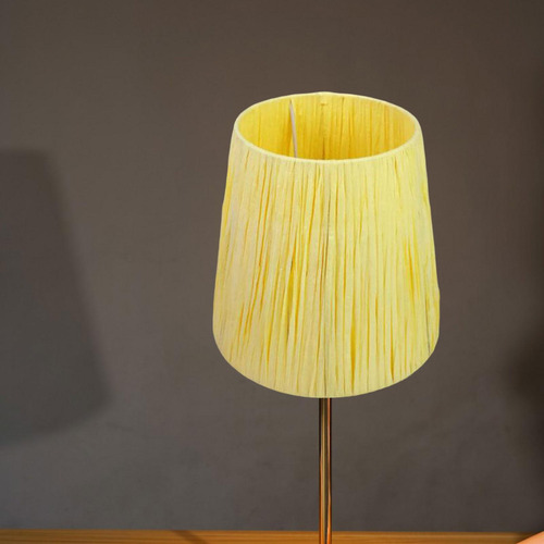 Pantalla De Lámpara De Mesa Pantalla De Amarillo 17x16x12cm