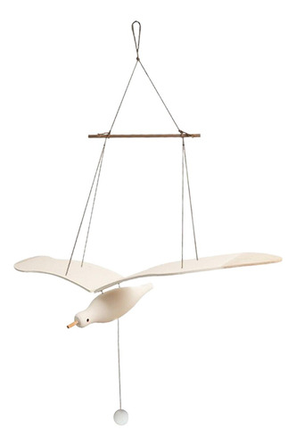 Móvil De Gaviota, Gaviotas Voladoras De Madera, Decoración