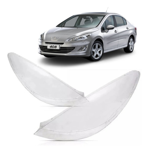 Juego Lentes Optica Acrilicos P/ Peugeot 408 2010 2011 2013 