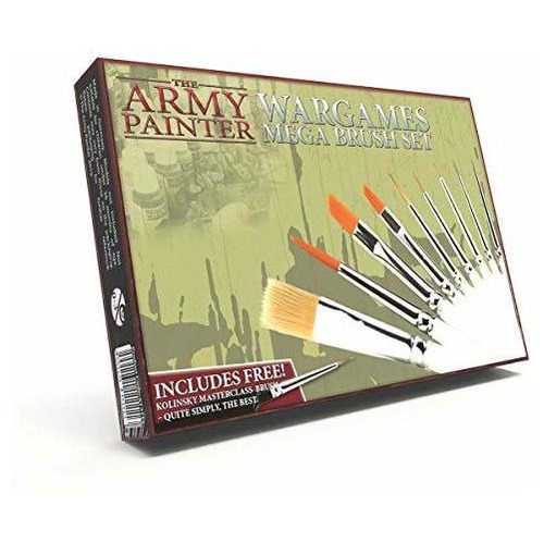 Wargames Mega Brush Set - 10 Pinceles De Pintura En Min...