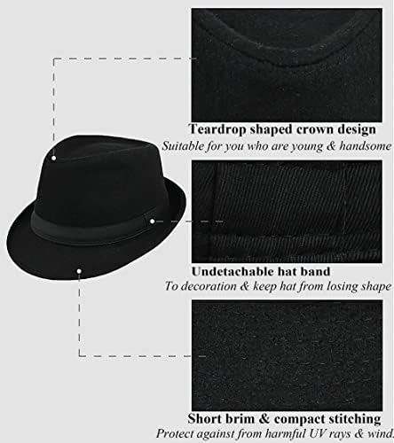 Sombrero Trilby De Fieltro Clásico Para Hombre Y Mujer, De