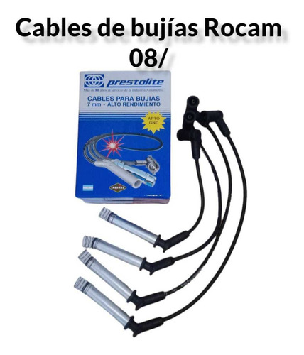 Imagen 1 de 2 de Juego De Cables De Bujías Rocam 08/ Prestolite